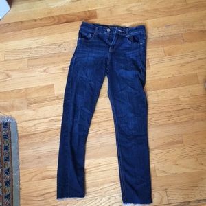 Express raw hem jeans